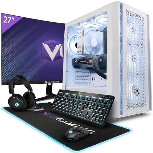 Vibox VIII - 10 Gaming PC - 27" 100Hz Monitor Bundle - Intel i9 11900F Processor - Nvidia RTX 3060 12GB Graphics Card - 32GB RAM - 1TB NVMe SSD - Windows 11 - WiFi - Amazing Gadgets Outlet