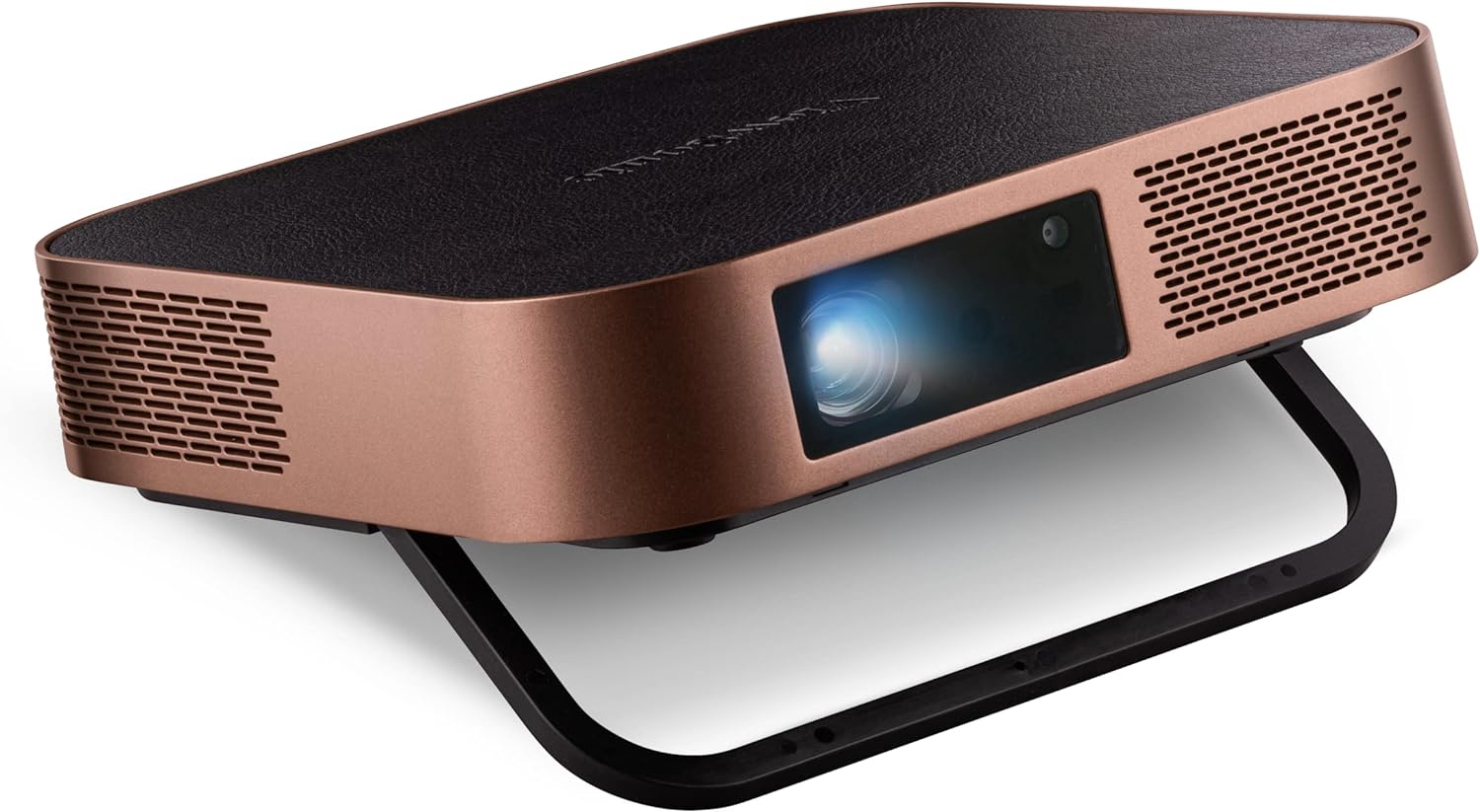 ViewSonic M2 Full HD Smart Portable LED Projector for Gaming, Family & Home Entertainment with WiFi Bluetooth and Harman Kardon Audio - Metallic Bronze - Amazing Gadgets Outlet