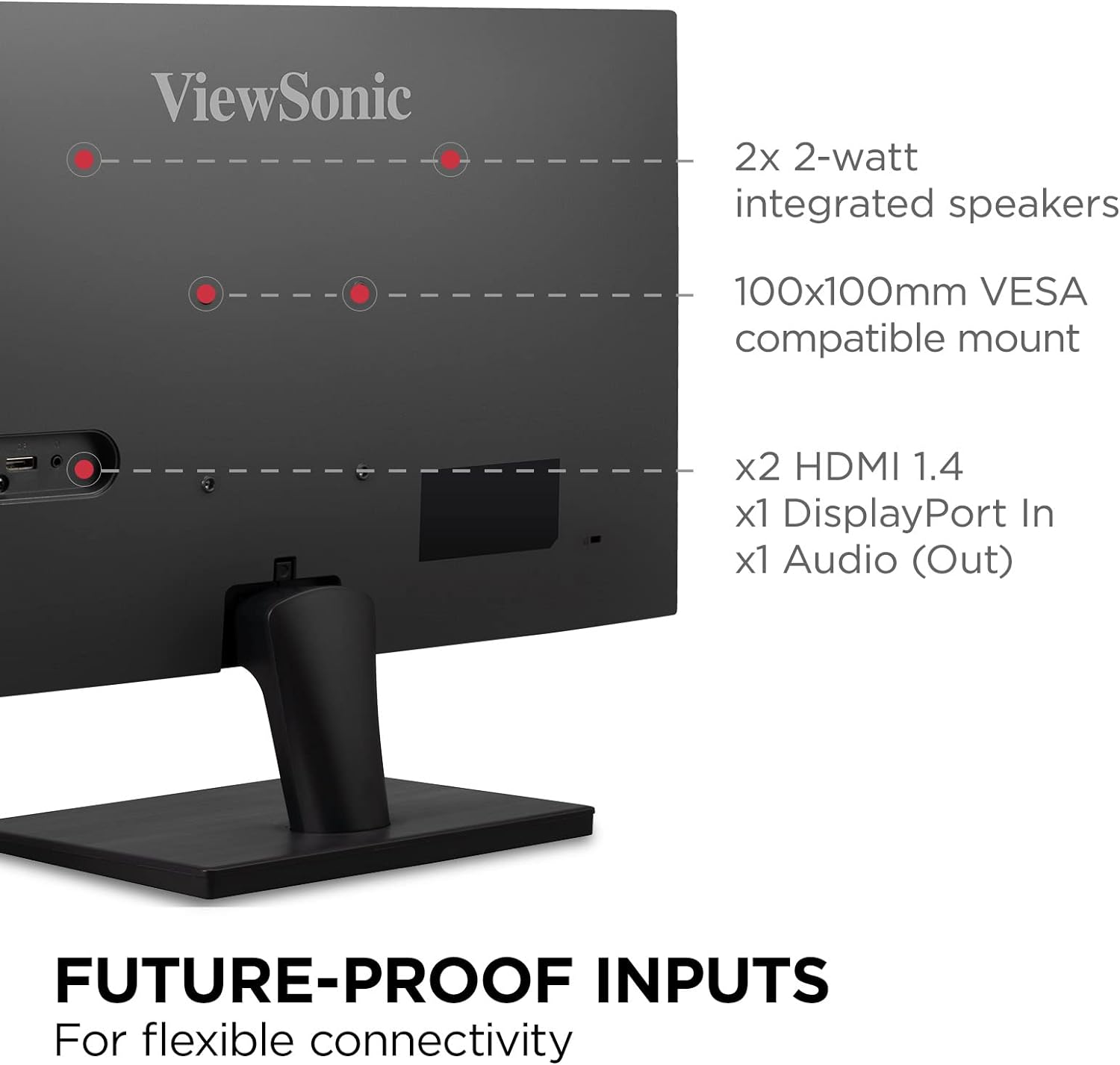 ViewSonic VA2715 - 2K - MHD 27 - inch 2K WQHD Monitor with Frameless Design 2x HDMI, DisplayPort, Speakers, Eye Care for Work and Study at Home - Amazing Gadgets Outlet