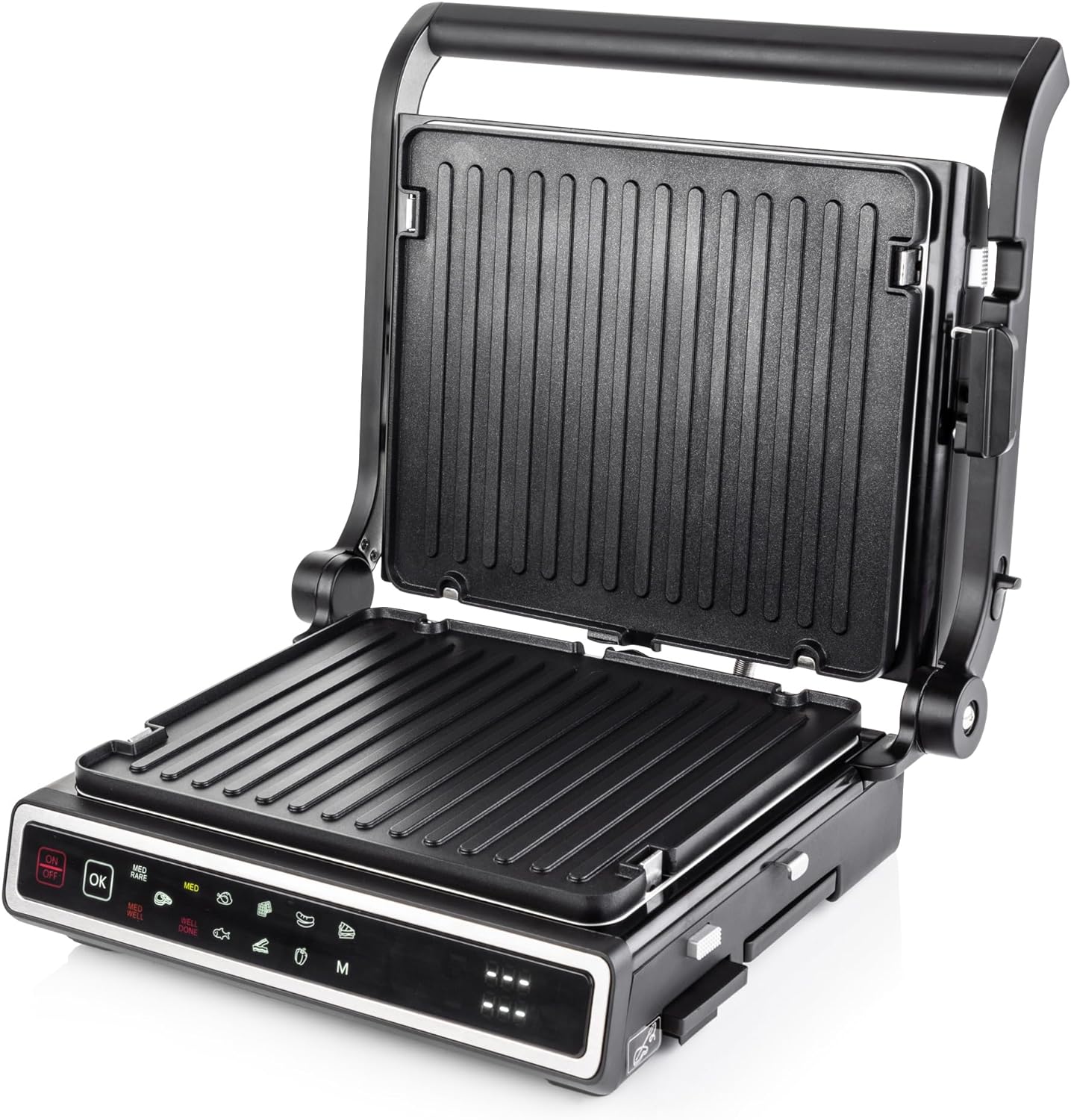 Vitinni Health Grill and Panini Press, 12 Pre - set Functions, Sandwich Toaster and Waffle Maker, Electric Grill Suitable for Indoors, Grill and Griddle, Dual Control, Included Temperature Probe - Amazing Gadgets Outlet