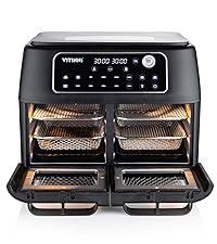 Vitinni Health Grill and Panini Press, 12 Pre - set Functions, Sandwich Toaster and Waffle Maker, Electric Grill Suitable for Indoors, Grill and Griddle, Dual Control, Included Temperature Probe - Amazing Gadgets Outlet