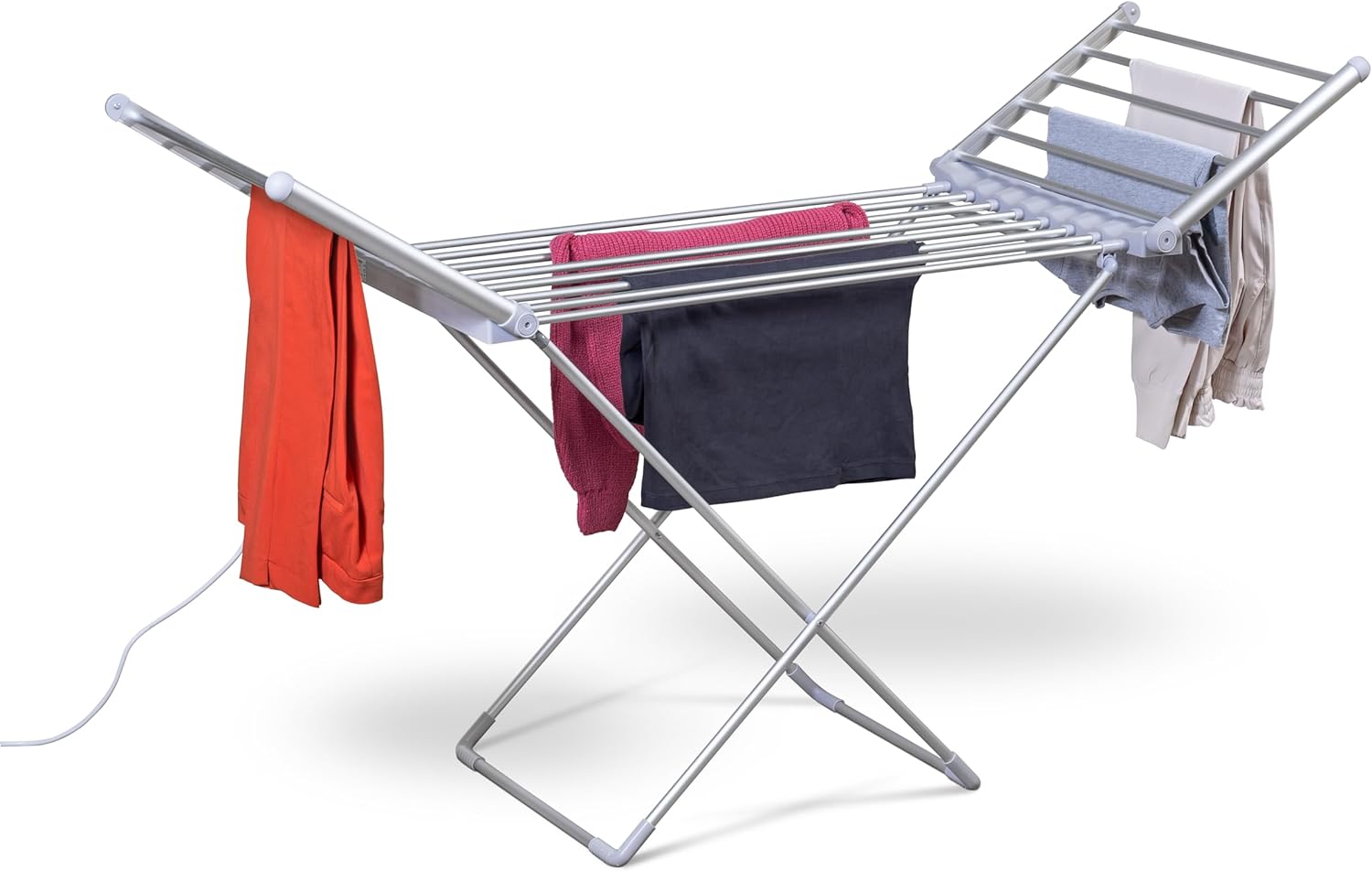 Vivo Technologies Clothes Airer Drying Rack Winged Drying 18M Indoor Outdoor Laundry Washing Line,Metal Foldable Laundry Drying Horse Rack 182x50x100cm - Amazing Gadgets Outlet