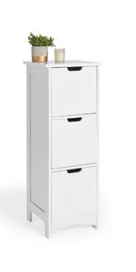 VonHaus Bathroom Floor Cabinet - White Storage Unit w/ 4 Drawers, Cupboard & Adjustable Shelf - Shaker Style Cabinet for Bathroom Organisation - Freestanding Cupboard for Kitchen, Living Room, Hallway   Import  Single ASIN  Import  Multiple ASIN - Amazing Gadgets Outlet