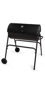 VonHaus Charcoal BBQ – Barbecue with Warming Rack, Adjustable Height, Temperature Gauge – Portable, Ash Catcher, Additional Storage Shelf, 2 Foldable Side Tables, Wheels – Grill Meat, Fish & Veg   Import  Single ASIN  Import  Multiple ASIN ×Produ - Amazing Gadgets Outlet