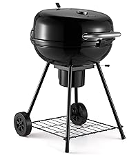 VonHaus Charcoal BBQ – Portable Barrel Barbecue with Warming Rack, Temperature Gauge, Wheels, Large Cooking Grill, Air Vents – 2 in 1 Barbeque and Smoker – Grill Meat, Fish & Vegetables   Import  Single ASIN  Import  Multiple ASIN ×Product custom - Amazing Gadgets Outlet