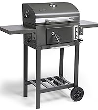 VonHaus Charcoal BBQ – Portable Barrel Barbecue with Warming Rack, Temperature Gauge, Wheels, Large Cooking Grill, Air Vents – 2 in 1 Barbeque and Smoker – Grill Meat, Fish & Vegetables   Import  Single ASIN  Import  Multiple ASIN ×Product custom - Amazing Gadgets Outlet