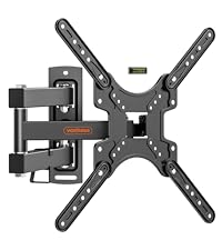 VonHaus Tilt and Swivel TV Wall Bracket for 24 - 65" Screens, Wall Mount w/Spirit Level, 45kg Capacity, Max VESA: 400x400mm, for Curved and Flat Screens - Amazing Gadgets Outlet