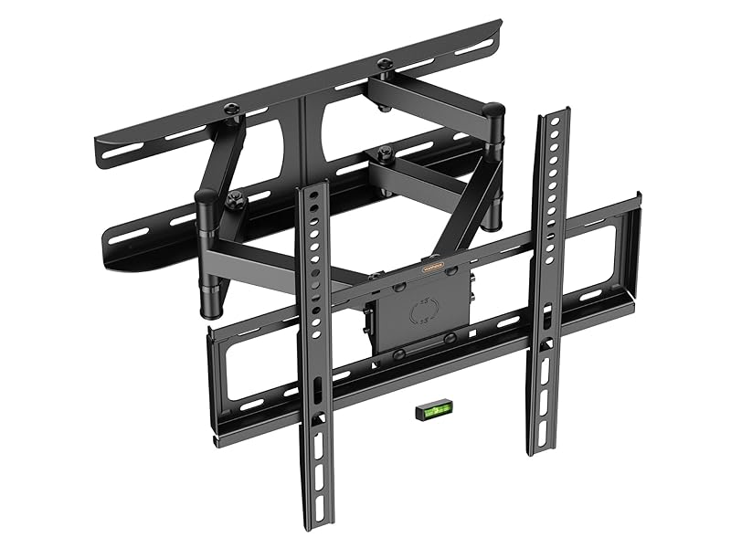 VonHaus Tilt and Swivel TV Wall Bracket for 24 - 65" Screens, Wall Mount w/Spirit Level, 45kg Capacity, Max VESA: 400x400mm, for Curved and Flat Screens - Amazing Gadgets Outlet