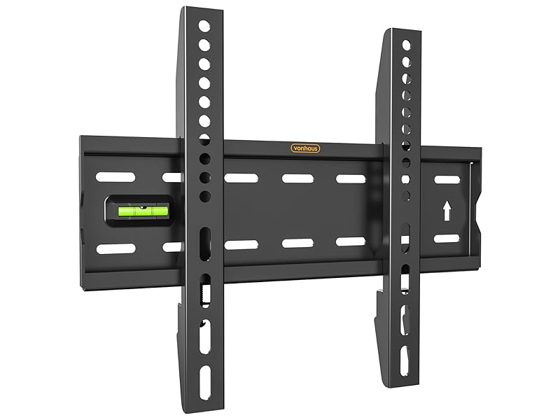 VonHaus TV Wall Bracket for 15 - 42" Screens, Ultra - Slim TV Bracket with Spirit Level, Flat to Wall Mount, 40kg Capacity, Max VESA: 300x200m - Amazing Gadgets Outlet