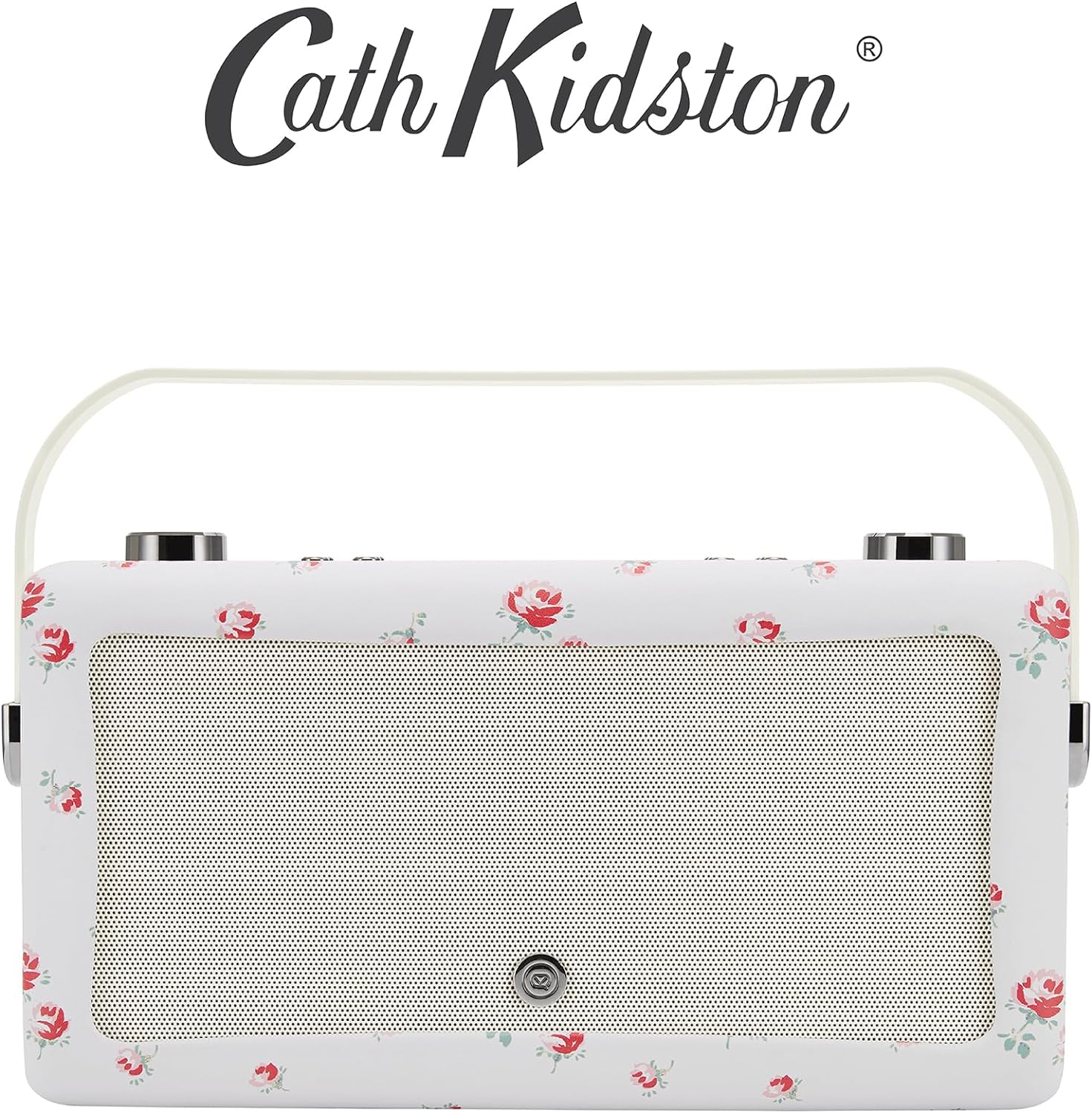 VQ Cath Kidston Hepburn Voice Amazon Alexa Voice Control Bluetooth Smart Speaker, Portable Radio with Built - in Rechargeable Battery Included - Scattered Rose - Amazing Gadgets Outlet