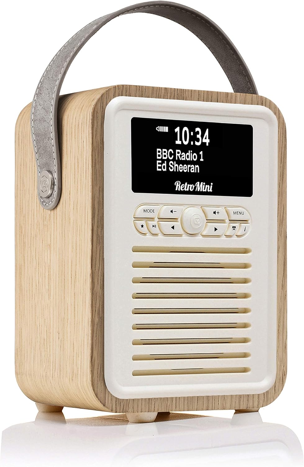 VQ Retro Mini DAB Radio with Bluetooth, Radio Alarm Clock with FM supportability. Mains and Battery Powered Portable DAB/DAB+ Digital Radio - Amazing Gadgets Outlet