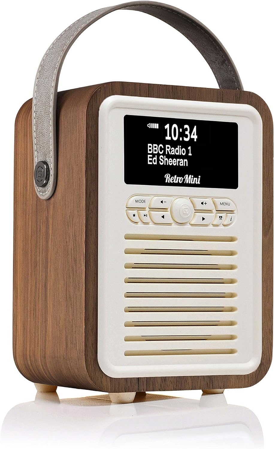 VQ Retro Mini DAB Radio with Bluetooth, Radio Alarm Clock with FM supportability. Mains and Battery Powered Portable DAB/DAB+ Digital Radio - Amazing Gadgets Outlet