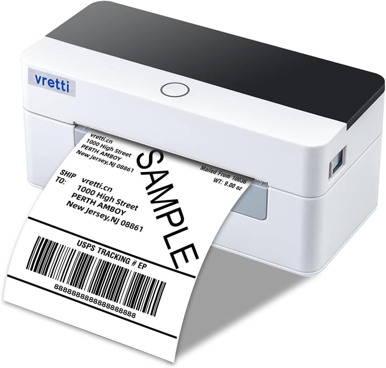 vretti Wireless Shipping Label Printer,Bluetooth Thermal Label Printer 4x6 for Shipping Label,Postage Label,Compatible with Windows,Mac OS and Linux systems, With Built in Paper Holder - Amazing Gadgets Outlet