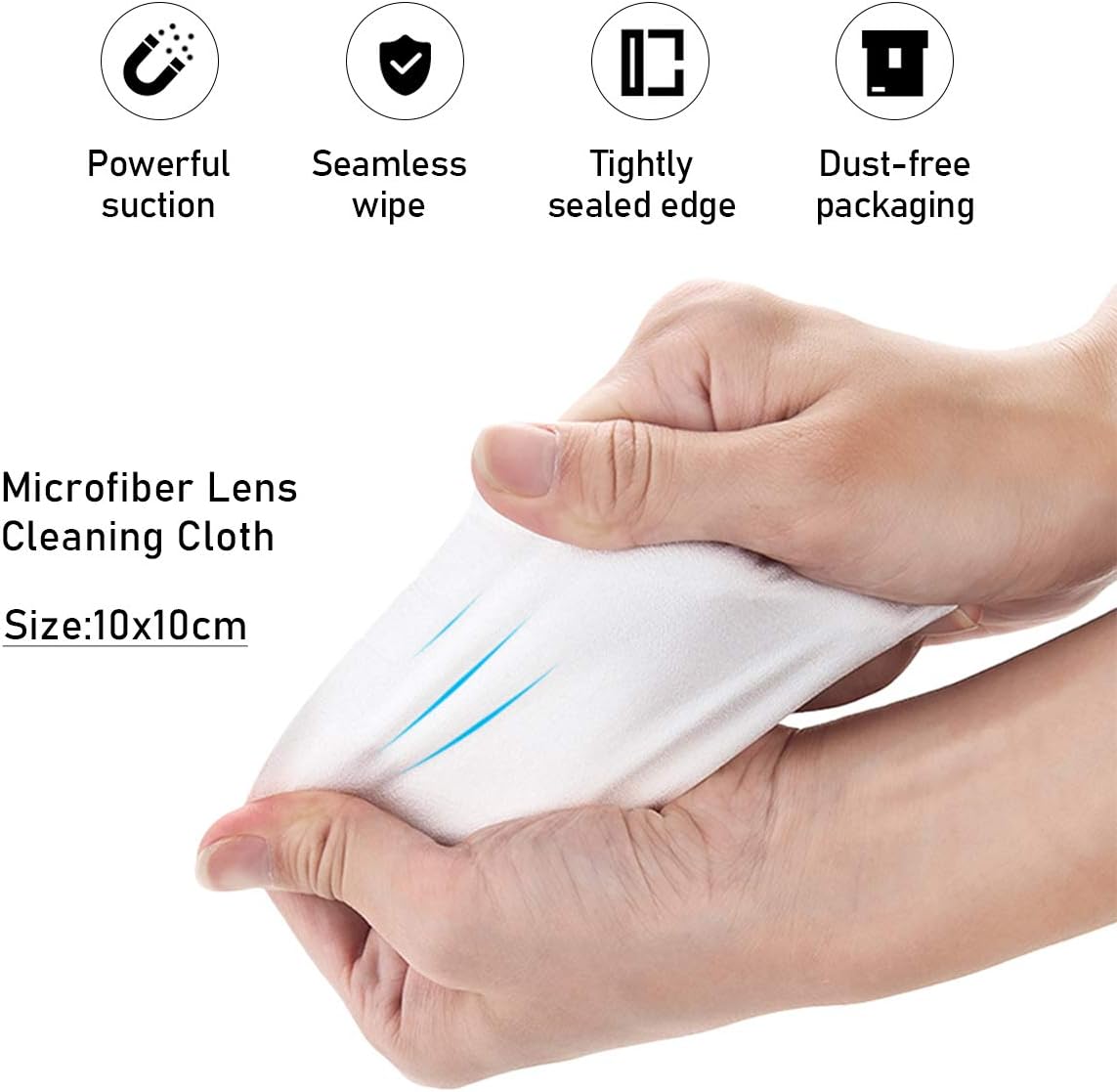 VSGO VS - A2E Professional Lens Cleaning Kit with Filter Air Blower Folding Pouch Microfiber Lens Cloth Wet Wipes Lens Cleaner Metal Brush Cotton Swab for Optical Camera Lens Phone Laptop Cleaning - Amazing Gadgets Outlet