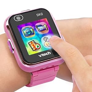 VTech Kidizoom Smart Watch DX2, Pink Watch for Kids with Games, Camera for Photos & Videos, Colour Screen, Photo Effects & More, for Infants aged 4, 5, 6, 7 + years, English Version - Amazing Gadgets Outlet