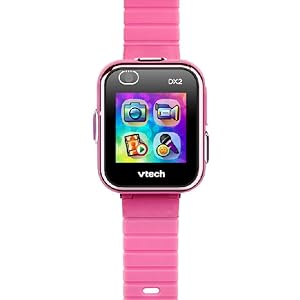 VTech Kidizoom Smart Watch DX2, Pink Watch for Kids with Games, Camera for Photos & Videos, Colour Screen, Photo Effects & More, for Infants aged 4, 5, 6, 7 + years, English Version - Amazing Gadgets Outlet