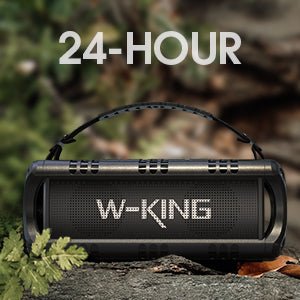 W - KING Bluetooth Speaker, 30W Portable Wireless Loud Speakers, IPX6 Waterproof Outdoor Speaker with Punchy Bass, 24H Play, EQ, AUX, TF Card, USB Playback - Powerful Speaker for Home, Party, Camping - Amazing Gadgets Outlet