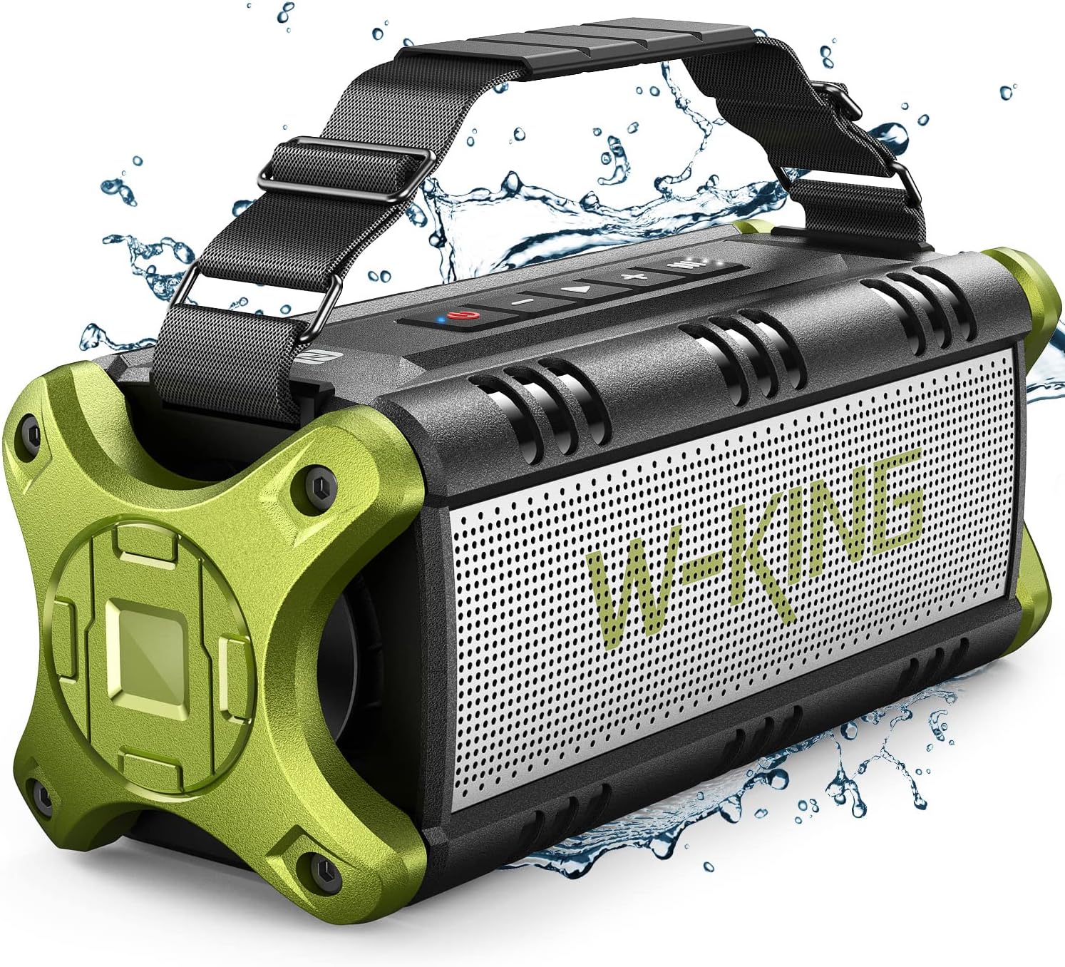 W - KING Bluetooth Speakers, 90W Peak 50W RMS Portable Bluetooth Speaker wireless Loud, IPX6 Waterproof Outdoor Speaker Huge Sound, Bass Speaker Bluetooth 5.0, 40H Playtime, Party BBQ Park Travel Home - Amazing Gadgets Outlet