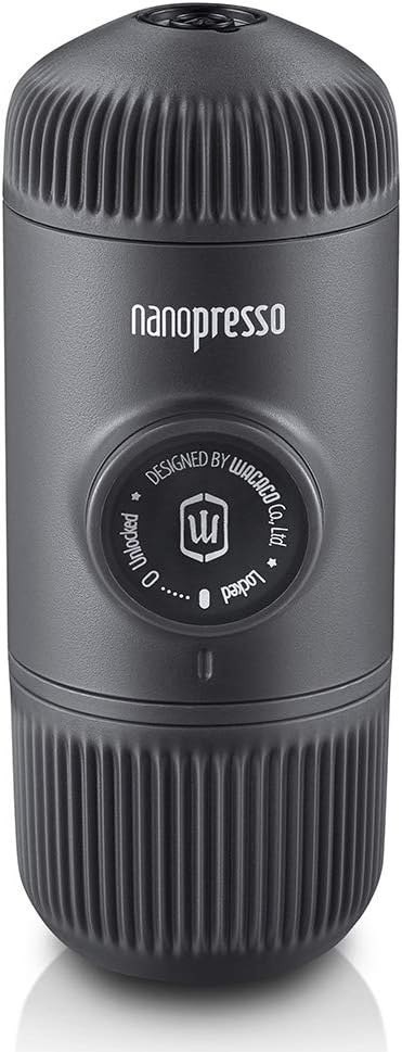 WACACO Nanopresso Portable Espresso Maker, Upgrade Version of Minipresso, 18 Bar Pressure, Yellow Patrol Edition, Small Travel Coffee Maker, Manually Operated, Compatible with Ground Coffee - Amazing Gadgets Outlet