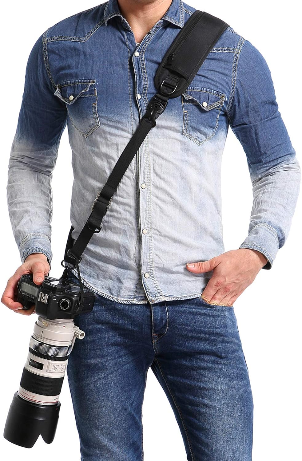 waka Camera Shoulder Strap, Anti - slip Over Shoulder Camera Sling Strap Quick Release with Safety Tether, Comfortable Camera Neck Strap for DSLR Camera - Amazing Gadgets Outlet