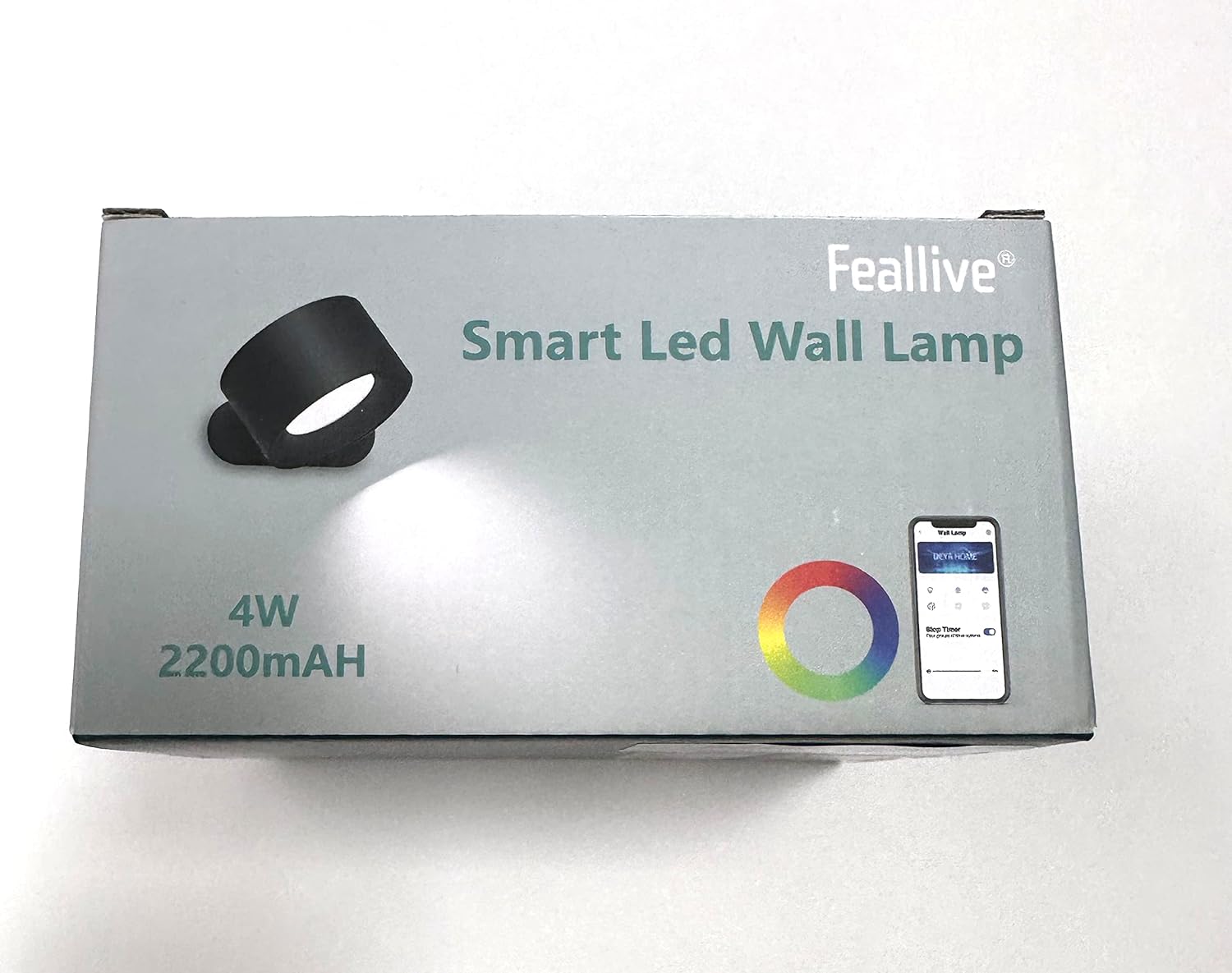 Wall Light Indoor, Wall Lamp Dimmable with Battery with USB Charging Port, Smart Wall Lamp Touch Control 3 Brightness Levels 16 Million Colours 360° Rotatable for Living Room (Black+Colorful Light) - Amazing Gadgets Outlet