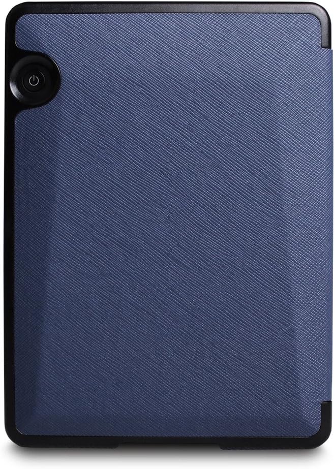 WALNEW Origami Case Cover for Amazon Kindle Voyage (2014 Released) - PU Leather Vertical Stand Case with Safe Magnetic Closure and Auto Sleep/Wake Function, Dark Blue - Amazing Gadgets Outlet