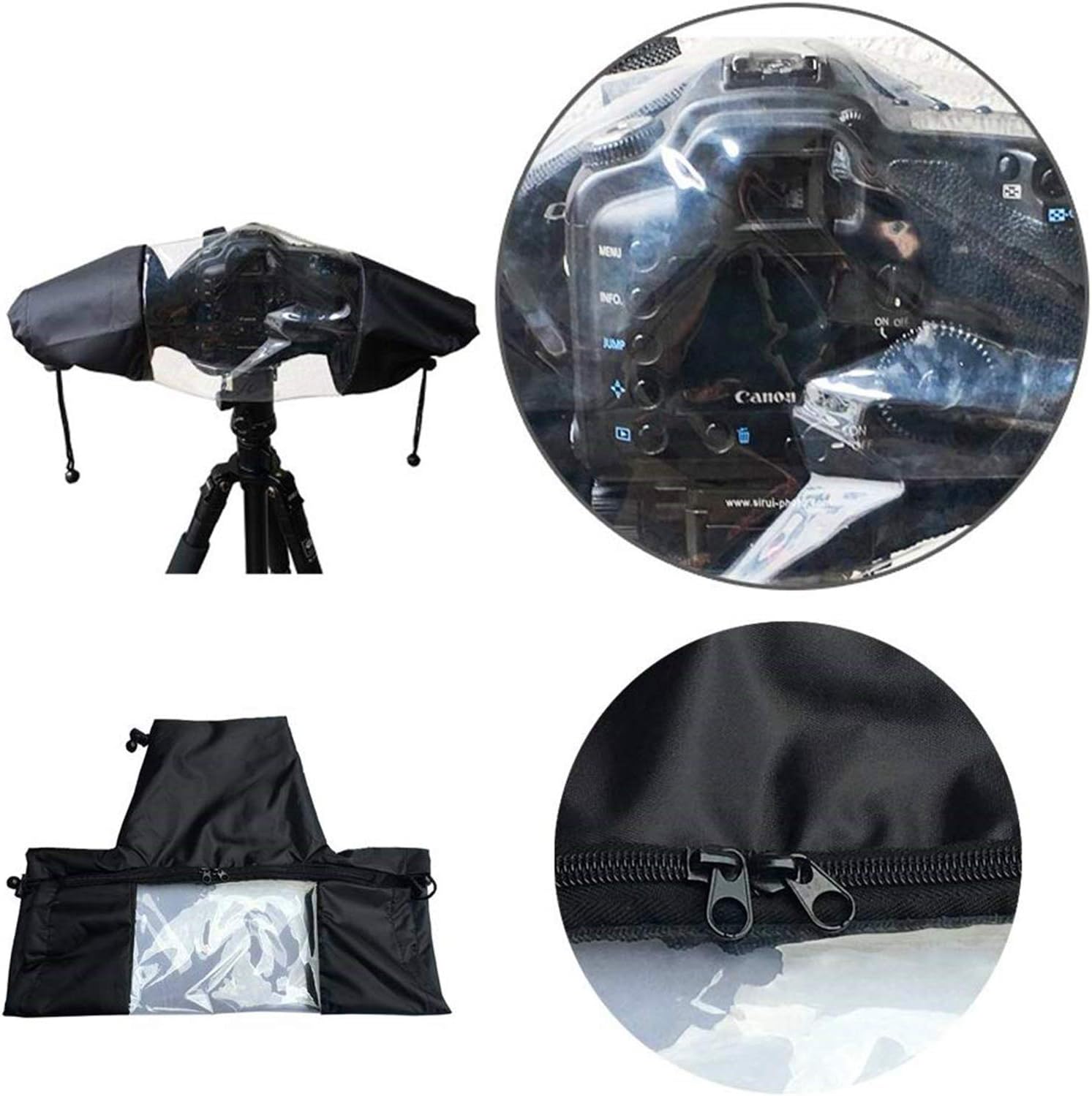 WANBY Waterproof Camera Rain Cover Professional Soft Black Camera Rain Covers for All DSLR SLR Cameras - Amazing Gadgets Outlet