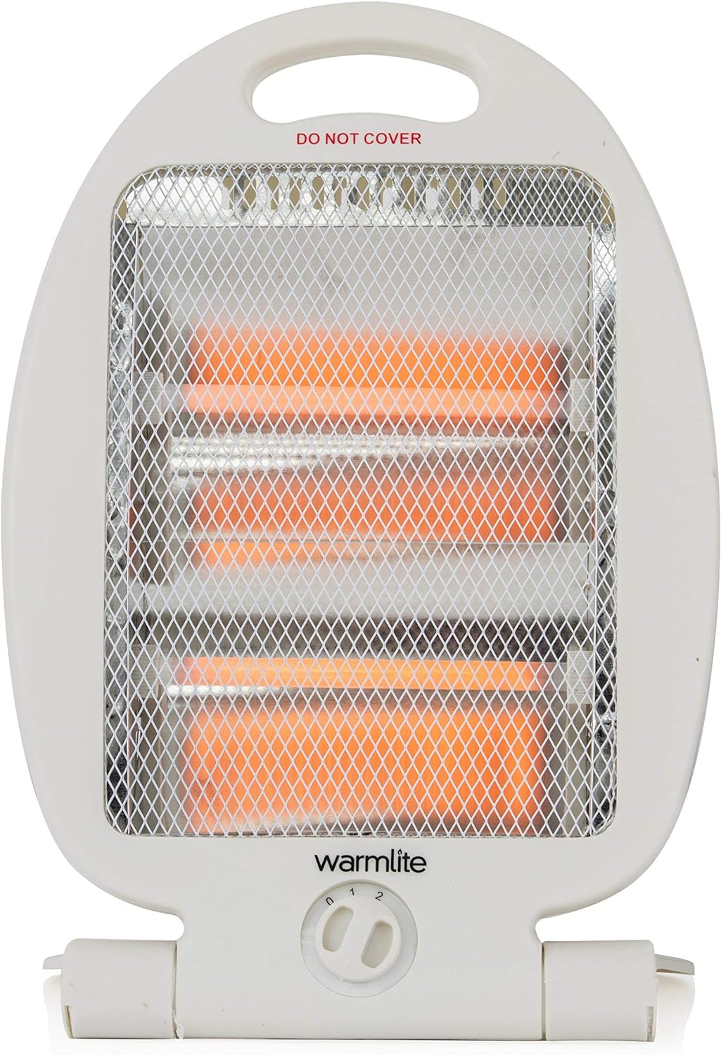 Warmlite WL42006 Folding Quartz Heater, 2 Heat Settings, Carry Handle, 400 - 800 W, White - Amazing Gadgets Outlet