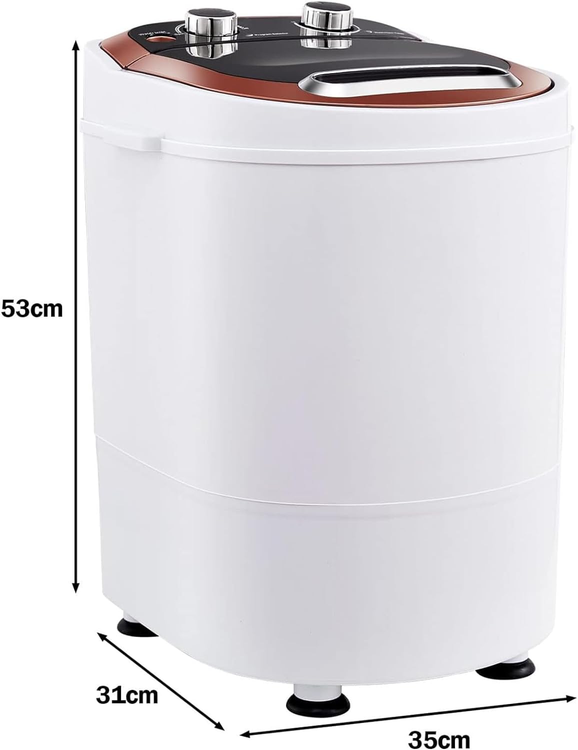 Washing Machine,Mini Portable Integrated Washing and Elution,With Drainage Basket,Washing Weight 2.1 - 4.5kg,for Camping, Caravan, Dorms Apartments, College Rooms - Amazing Gadgets Outlet