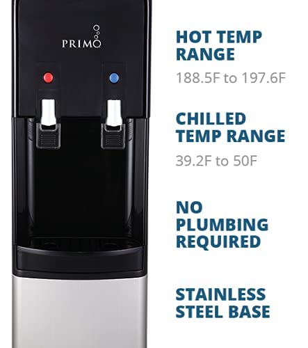 Water Cooler - Bottle - Fed Deluxe Hot and Cold Water Dispenser. Easy to set up, mains plug socket required. Ideal for home and small business use - Amazing Gadgets Outlet