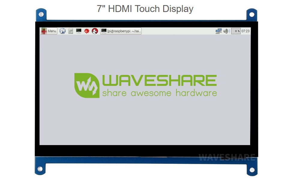 Waveshare 7 inch Display for Raspberry Pi 4 Capacitive Touchscreen HDMI LCD (C) 1024x600 Resolution IPS with 170° View Angle Support All Raspberry Pi/Windows 10/8.1/8/7 PC Monitor - Amazing Gadgets Outlet