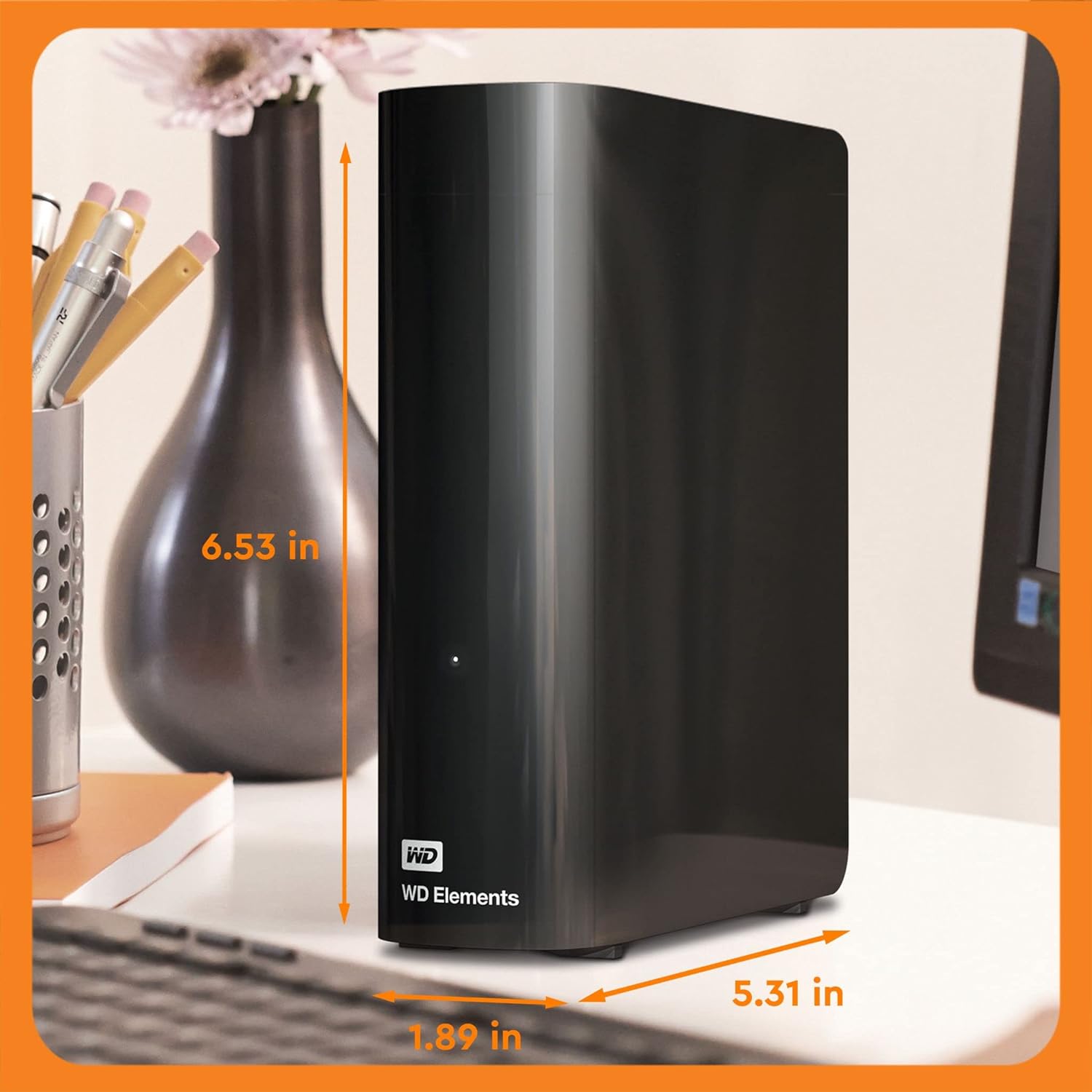 WD 14 TB Elements Desktop External Hard Drive - USB 3.0, Black - Amazing Gadgets Outlet