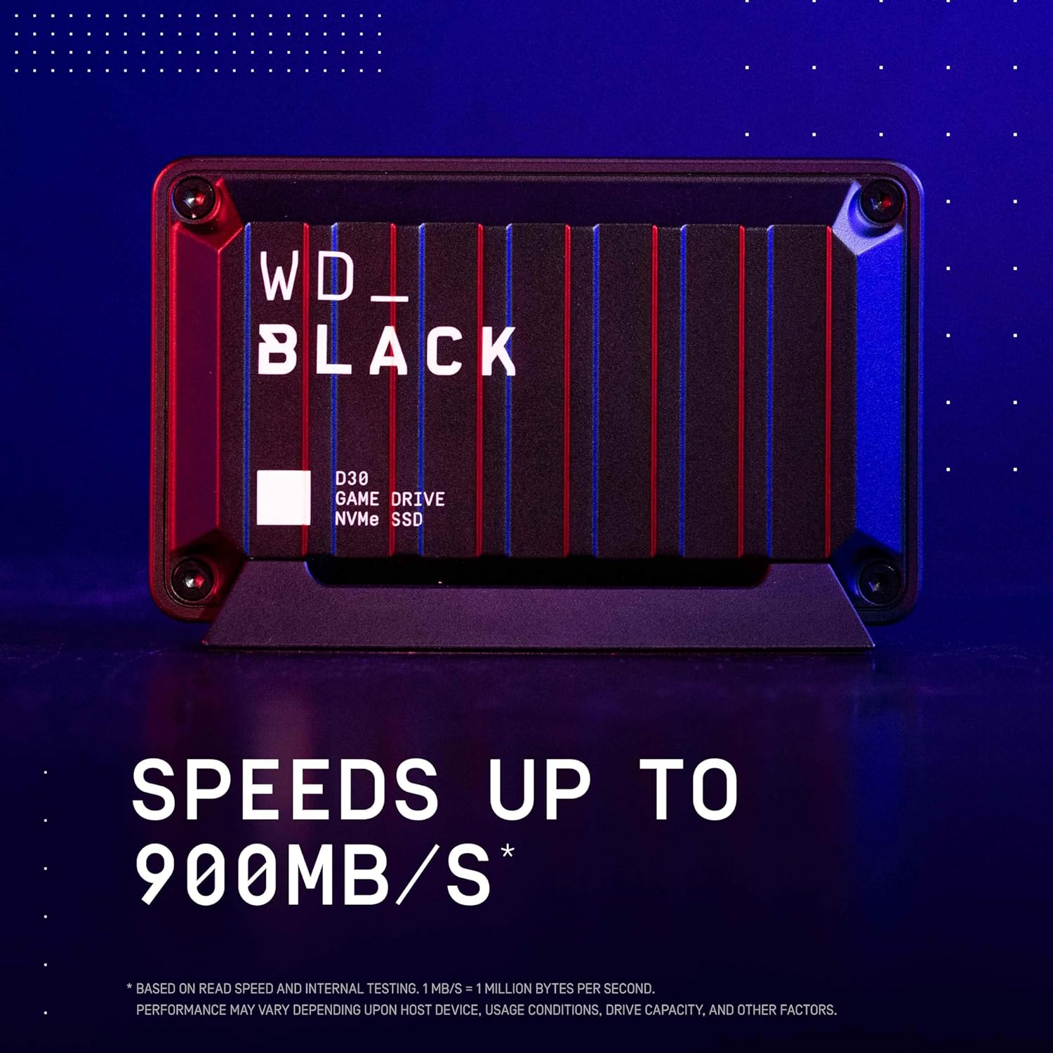 WD_BLACK 1TB D30 Game Drive SSD External Solid State Drive up to 900 MB/s works with Playstation, Xbox, PC, & Mac - Amazing Gadgets Outlet