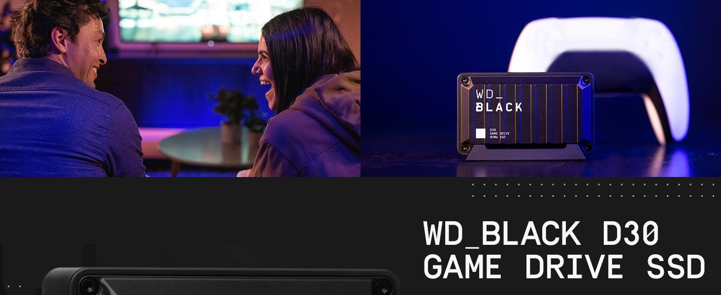 WD_BLACK 1TB D30 Game Drive SSD External Solid State Drive up to 900 MB/s works with Playstation, Xbox, PC, & Mac - Amazing Gadgets Outlet