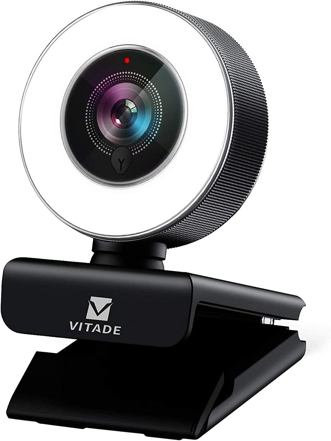 Webcam HD 1080P with Microphone & Ring Light - Vitade 960A USB Pro Computer Web Cam Video Camera for Mac Windows Laptop Gaming Xbox Skype OBS Twitch Youtube Xsplit Stream Video Calling and Recording - Amazing Gadgets Outlet