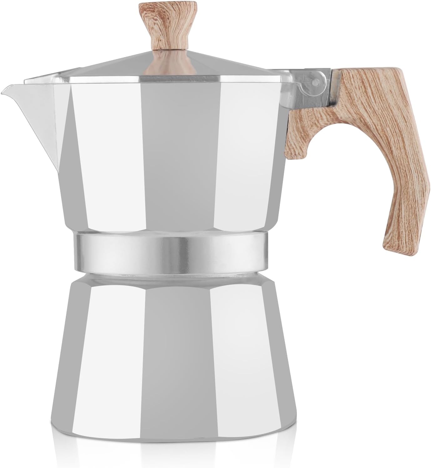 wedrink Stovetop Espresso Maker Aluminum Moka Pot 6 Cups Cuban Coffee Maker Stovetop Coffee Maker Moka Italian Espresso - Amazing Gadgets Outlet