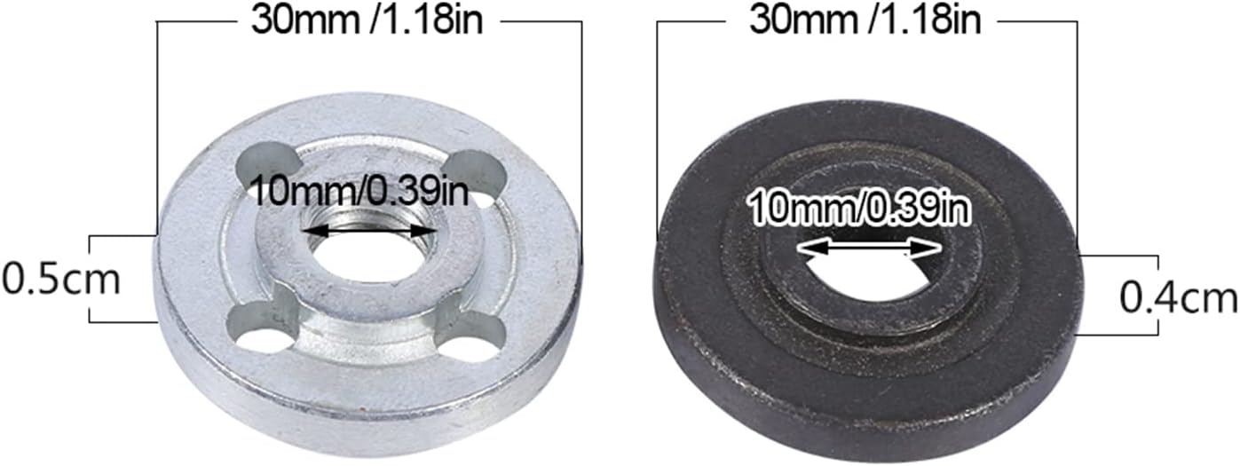 Weojeviy Angle Grinder Nut,Grinder Nut,Electrical Angle Grinders Accessories, Angle Grinder Fitting Part Inner Outer Flange Replacement For Makita 9523 (1 Pair) - Amazing Gadgets Outlet