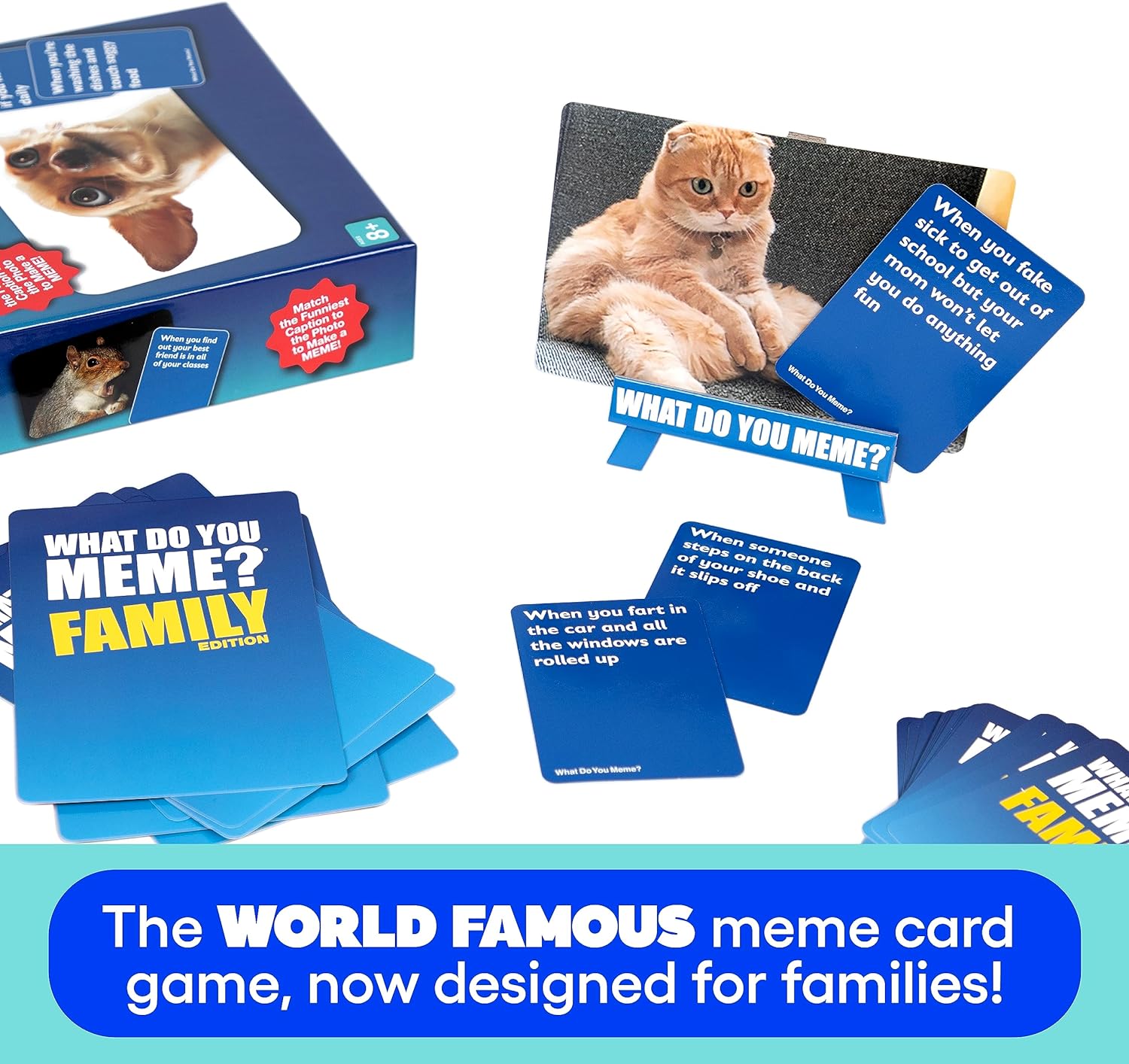 WHAT DO YOU MEME? Family Edition - The Hilarious Family Party Card Game For Meme Lovers - Amazing Gadgets Outlet