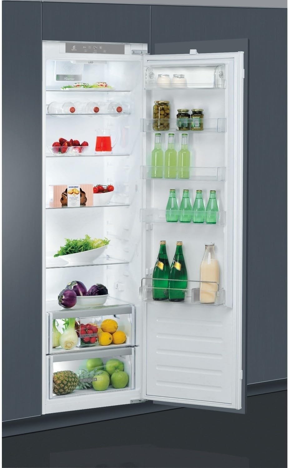 Whirlpool ARG 18083 A++.1 Integrated Tall Larder Fridge, 316L, 54cm wide, No Frost - Amazing Gadgets Outlet