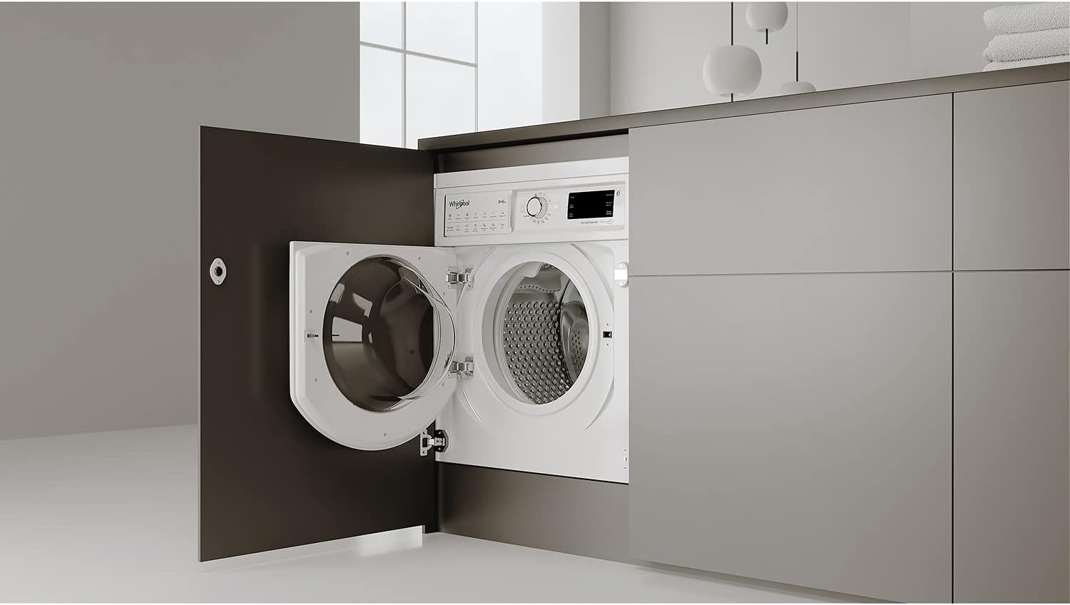 Whirlpool FreshCare BI WDWG 961484 UK Built - in 9/6kg Washer Dryer, 1400rpm, White - Amazing Gadgets Outlet