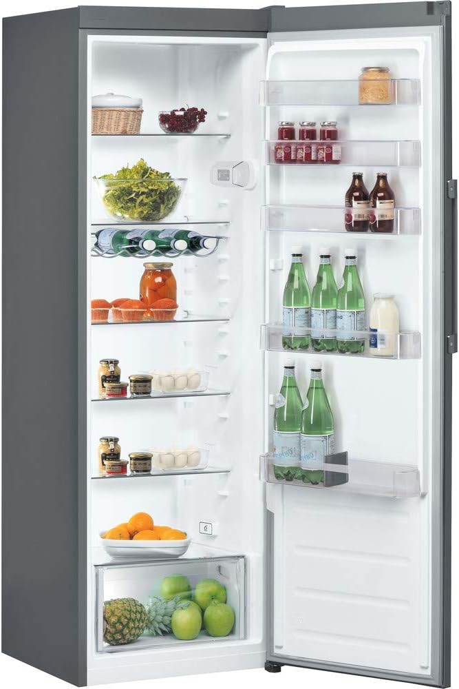 Whirlpool SW8 1Q XR UK.2 Freestanding Tall Larder Fridge, 368L, 59.5cm wide, Reversible Door, Optic Inox - Amazing Gadgets Outlet