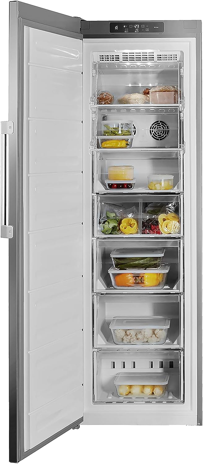 Whirlpool UW8 F2C XLSB UK.1 Freestanding Tall Freezer, 252L, 59.5cm wide, Reversible Door, No Frost, Optic Inox   Import  Single ASIN  Import  Multiple ASIN ×Product customization General Description Gallery Reviews Variations Additi - Amazing Gadgets Outlet