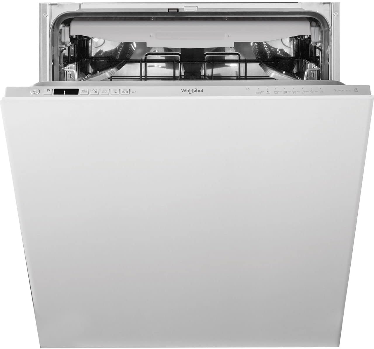 Whirlpool WIC3C33PFEUK Fully Integrated Standard Dishwasher - Silver Control Panel with Fixed Door Fixing Kit - D Rated - Amazing Gadgets Outlet