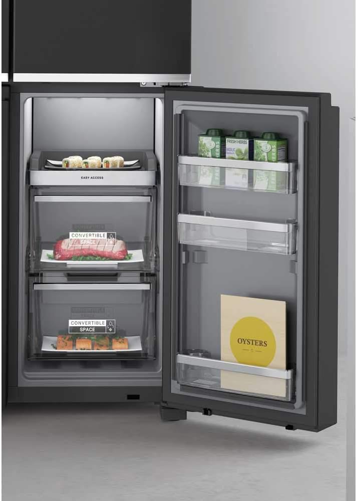 Whirlpool WQ9I FO1BX UK Freestanding Side - by - Side American Fridge Freezer, 554L, 90.5cm wide, Ice and Water Dispenser, No Frost - Amazing Gadgets Outlet