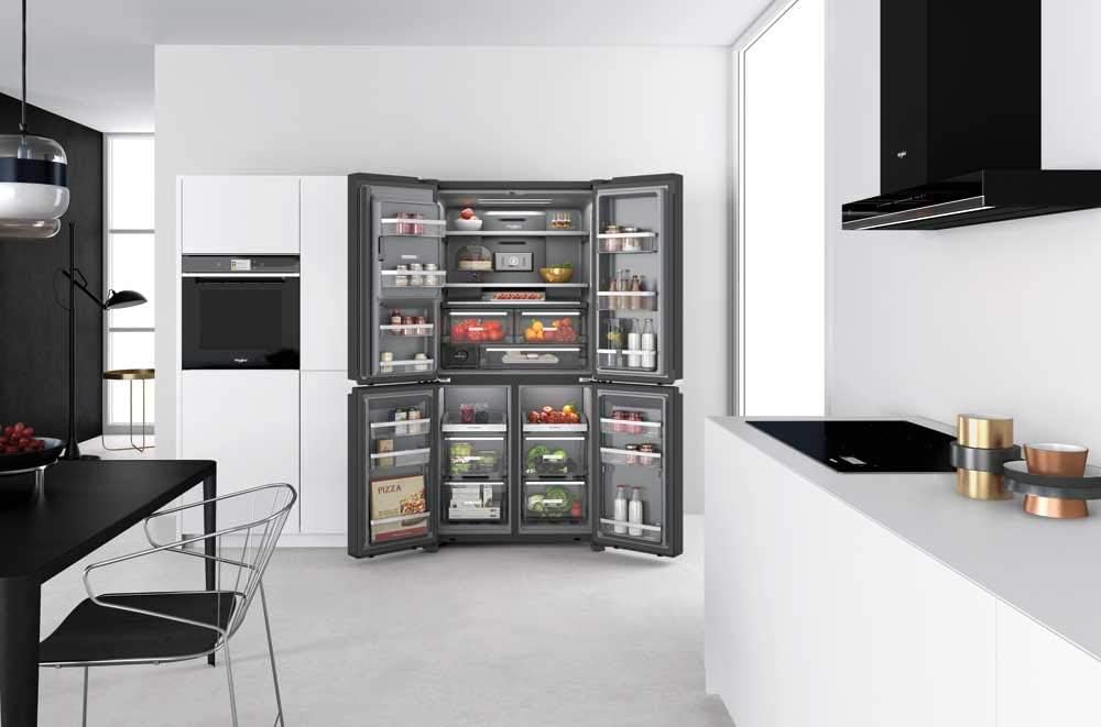 Whirlpool WQ9I FO1BX UK Freestanding Side - by - Side American Fridge Freezer, 554L, 90.5cm wide, Ice and Water Dispenser, No Frost - Amazing Gadgets Outlet