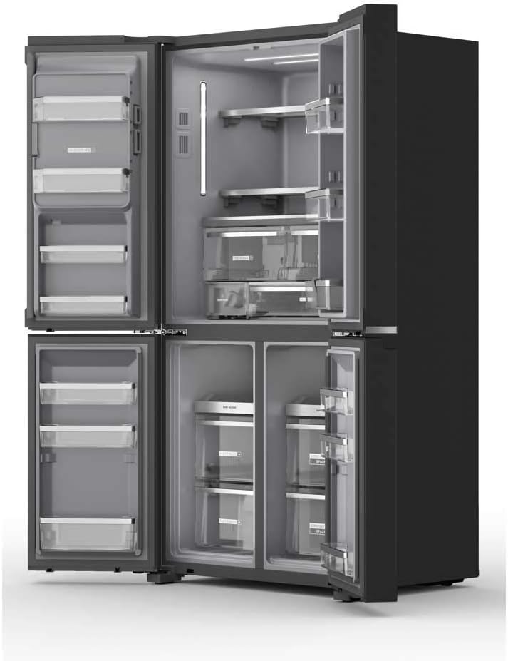 Whirlpool WQ9I FO1BX UK Freestanding Side - by - Side American Fridge Freezer, 554L, 90.5cm wide, Ice and Water Dispenser, No Frost - Amazing Gadgets Outlet