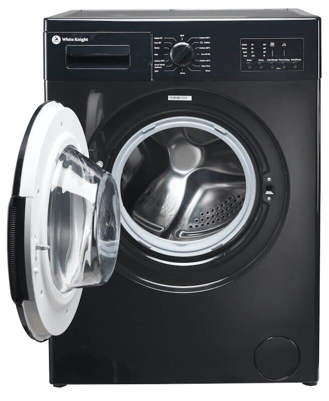 White Knight DAWM148B 1400Spin 8Kg Washer - Black - Amazing Gadgets Outlet