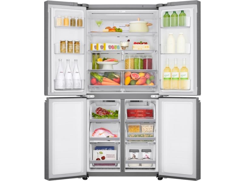 Wifi Connected Frost Free American Fridge Freezer NatureFRESH™ in Shiny Steel - Amazing Gadgets Outlet