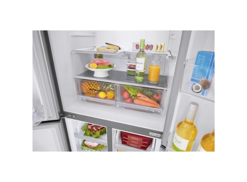 Wifi Connected Frost Free American Fridge Freezer NatureFRESH™ in Shiny Steel - Amazing Gadgets Outlet