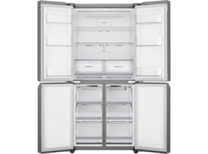 Wifi Connected Frost Free American Fridge Freezer NatureFRESH™ in Shiny Steel - Amazing Gadgets Outlet